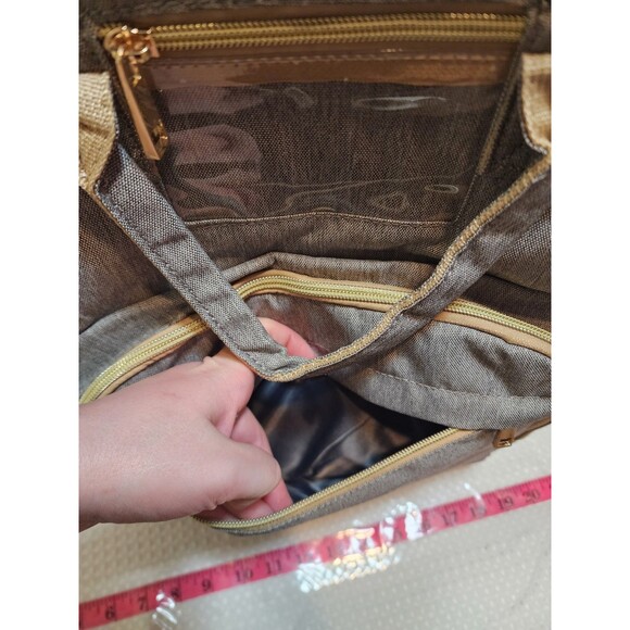 Baby Gray Large Diaper Bag Backpack Insulated Playpen Changing Pad Travel 3 In 1 - Picture 7 of 16